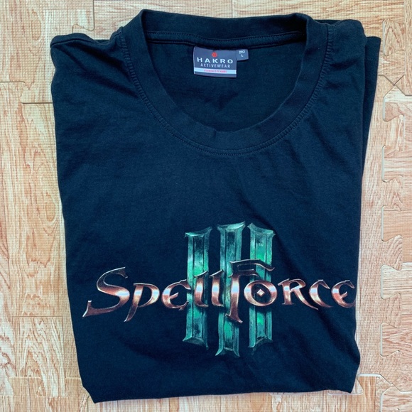 Spell Force III/3 Shirt Black Mens Size Large Promo Game Logo Graphic Tee - Picture 10 of 10